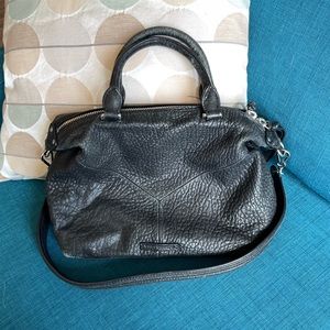 Vince Camuto Handbag -  Black Pebbled Leather